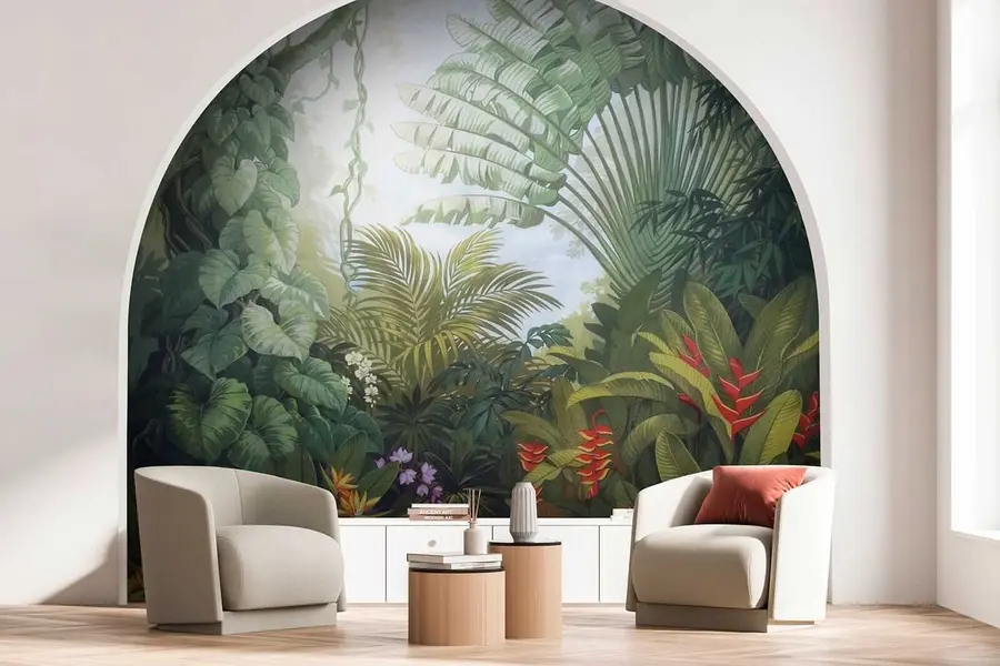 murales de pared Bosque tropical brillante u02708