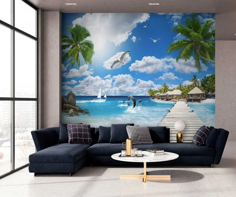 murales de pared Isla del Paraiso u06969