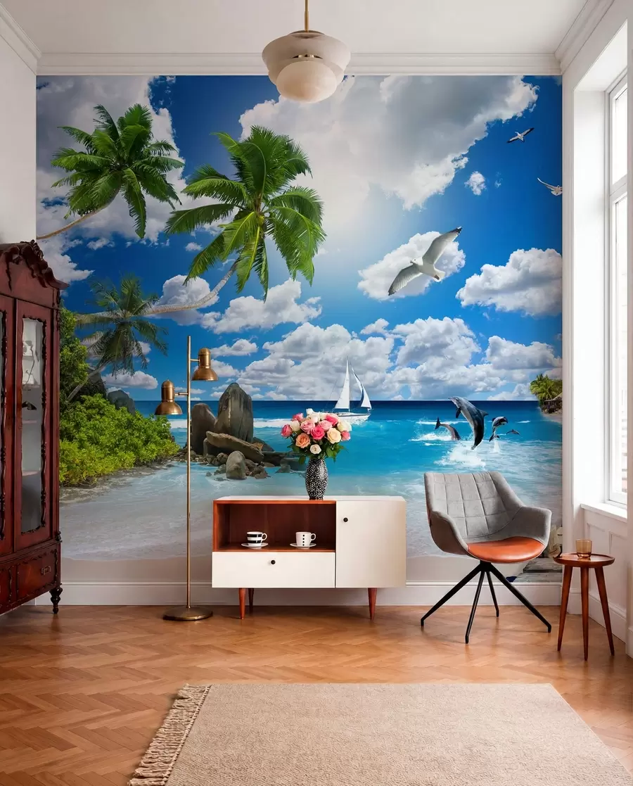 murales de pared Isla del Paraiso u06969
