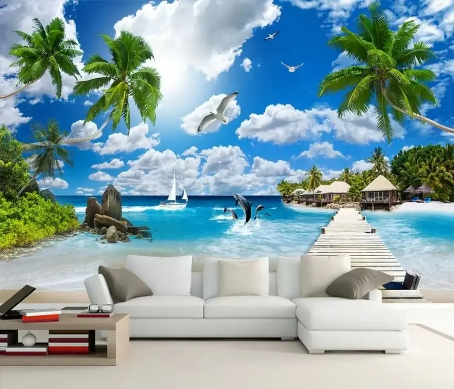 murales de pared Isla del Paraiso u06969