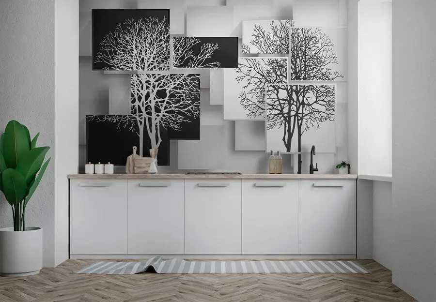 murales de pared árbol yin yan u09369