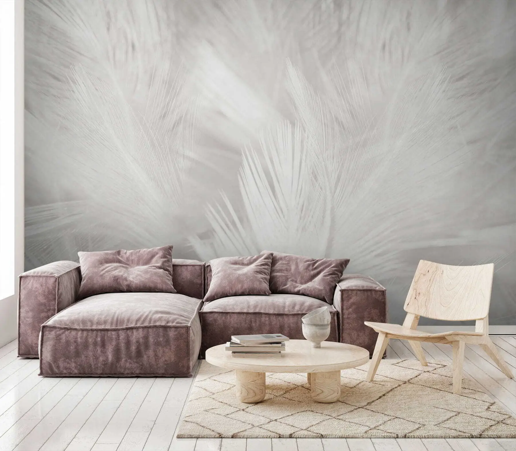 murales de pared Plumas blancas u15622