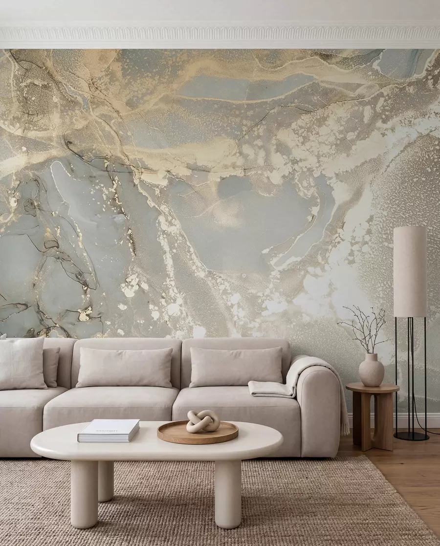 murales de pared Mármol gris y amarillo u17492