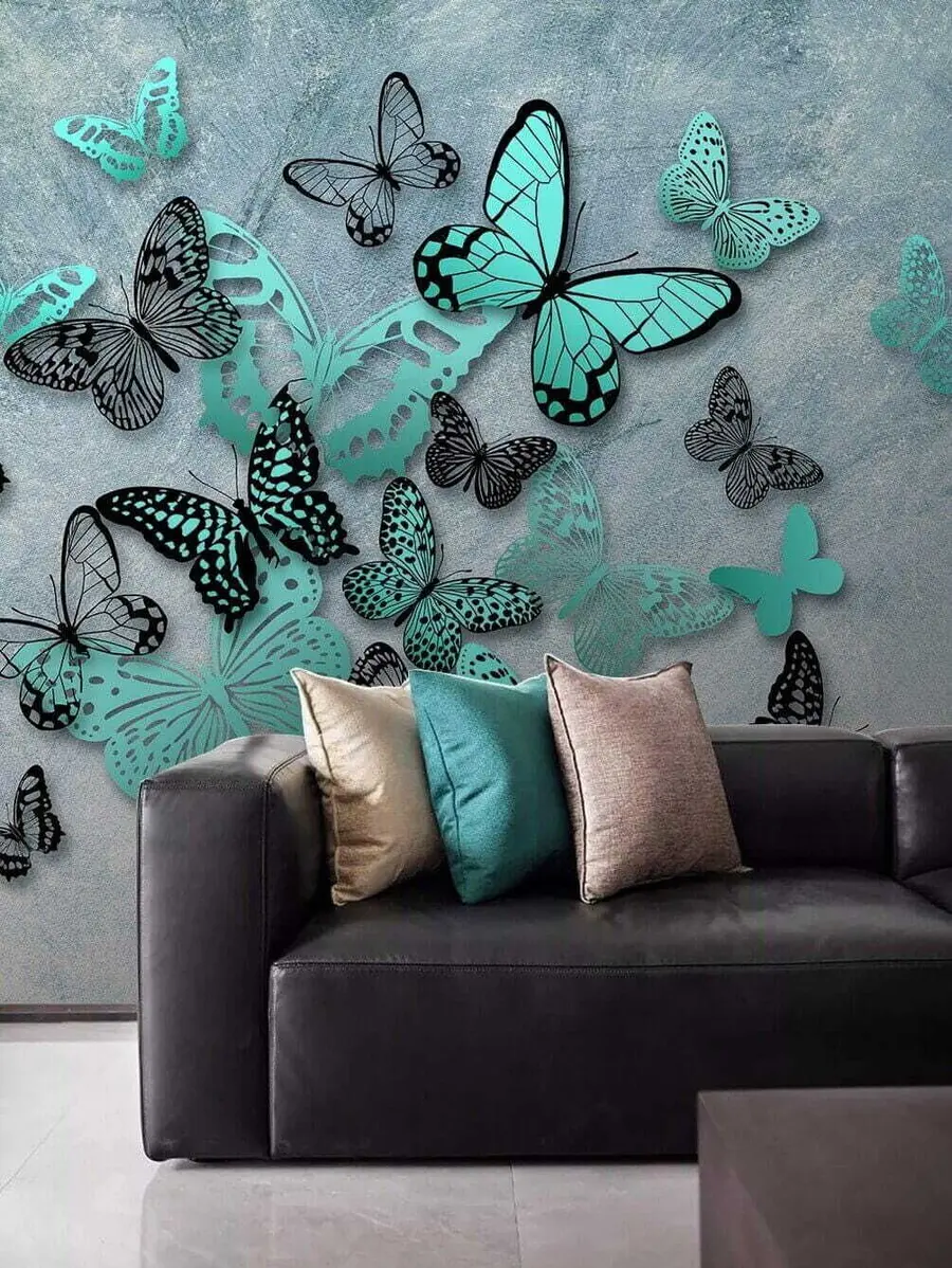 murales de pared Mariposas en la pared u20870