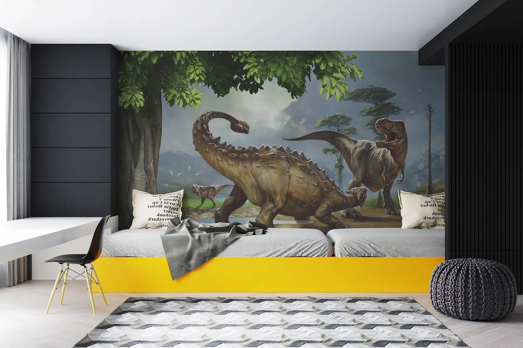 murales de pared Parque de dinosaurios u28674