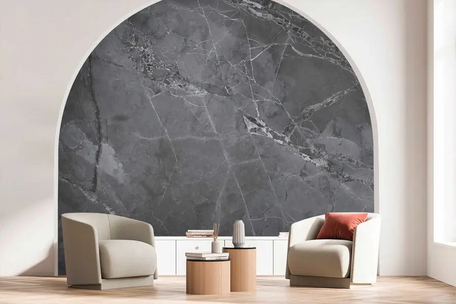 murales de pared Mármol gris oscuro u29912