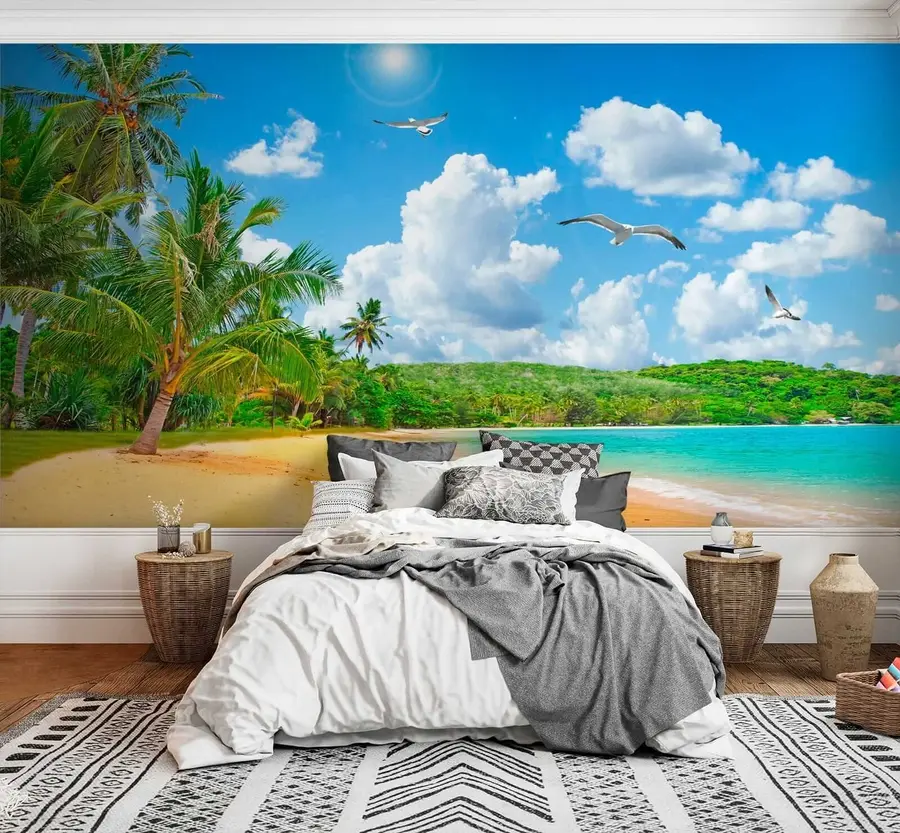 murales de pared Palmeras en la orilla u31410