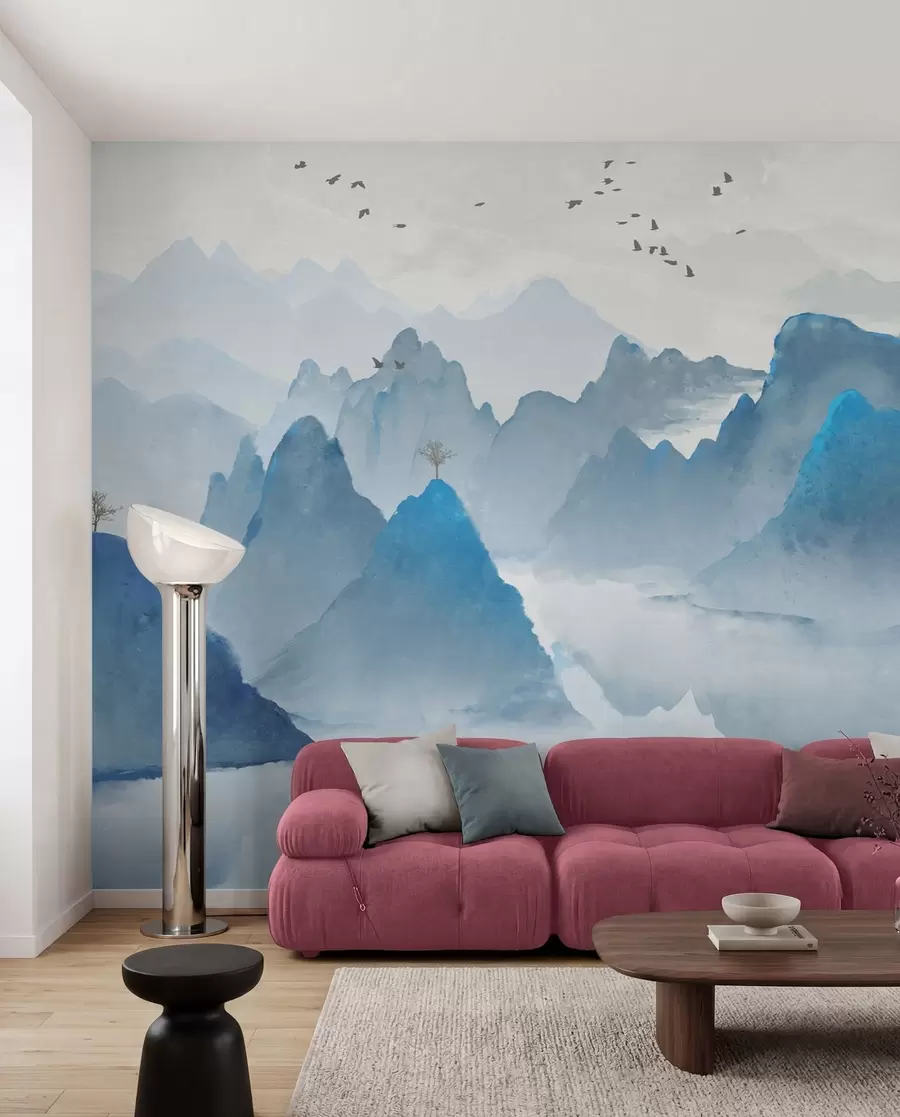 murales de pared Montañas Azules u32523