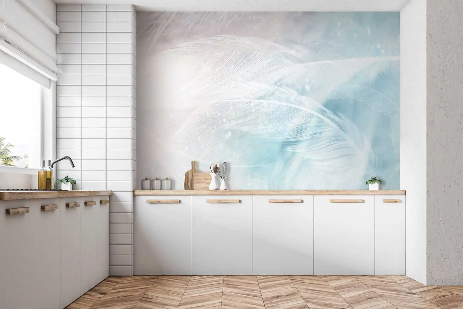 murales de pared La ternura de las plumas. u34954