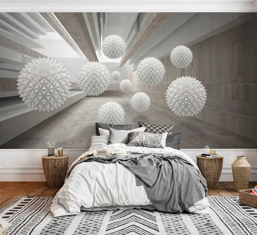 murales de pared Esferas flotando en el aire u34969