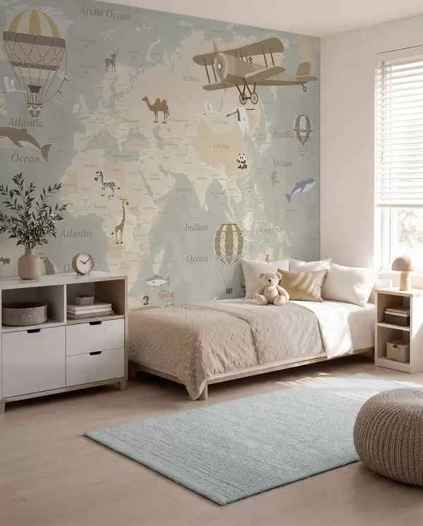 Mapa del mundo para niños