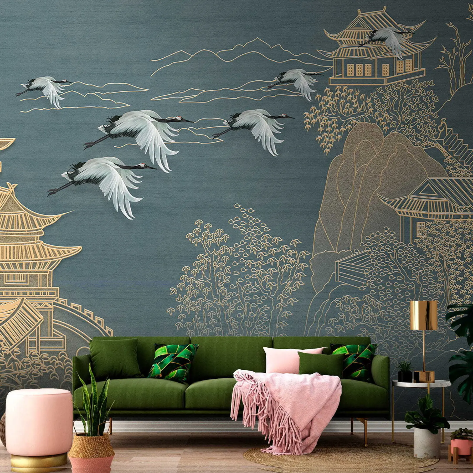 murales de pared Dibujo de estilo japones u38720