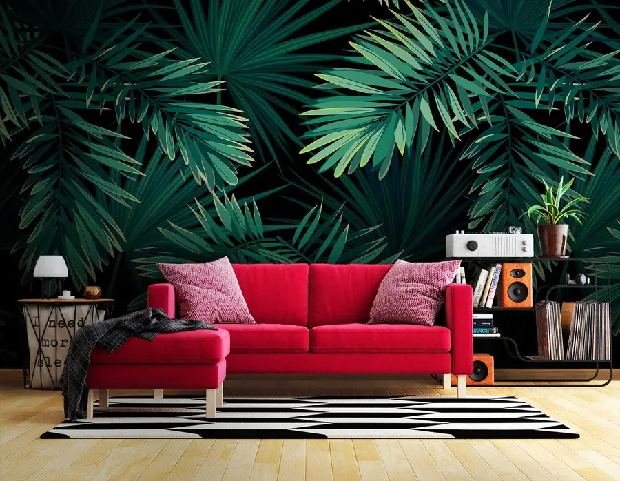 murales de pared Palmeras verdes u43269