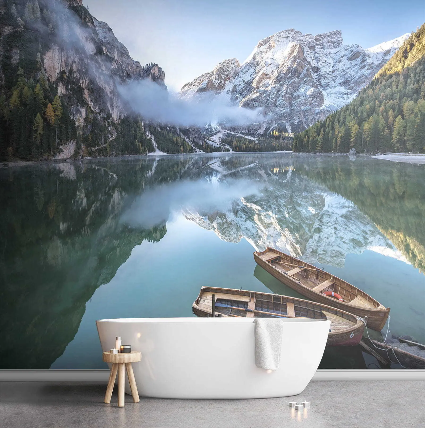 murales de pared Paisaje con barcos u44826