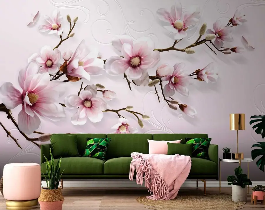 murales de pared árbol floreciente u47486
