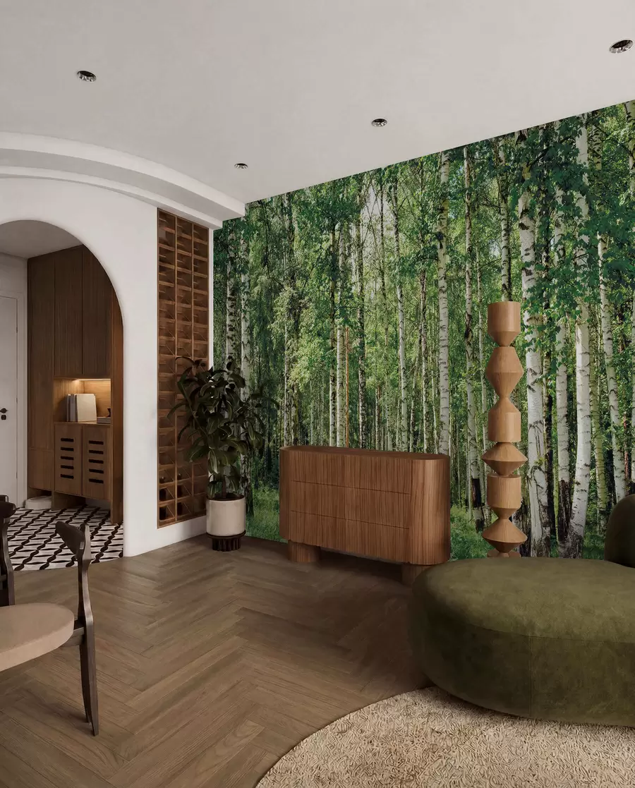murales de pared Bosque de abedules u52530
