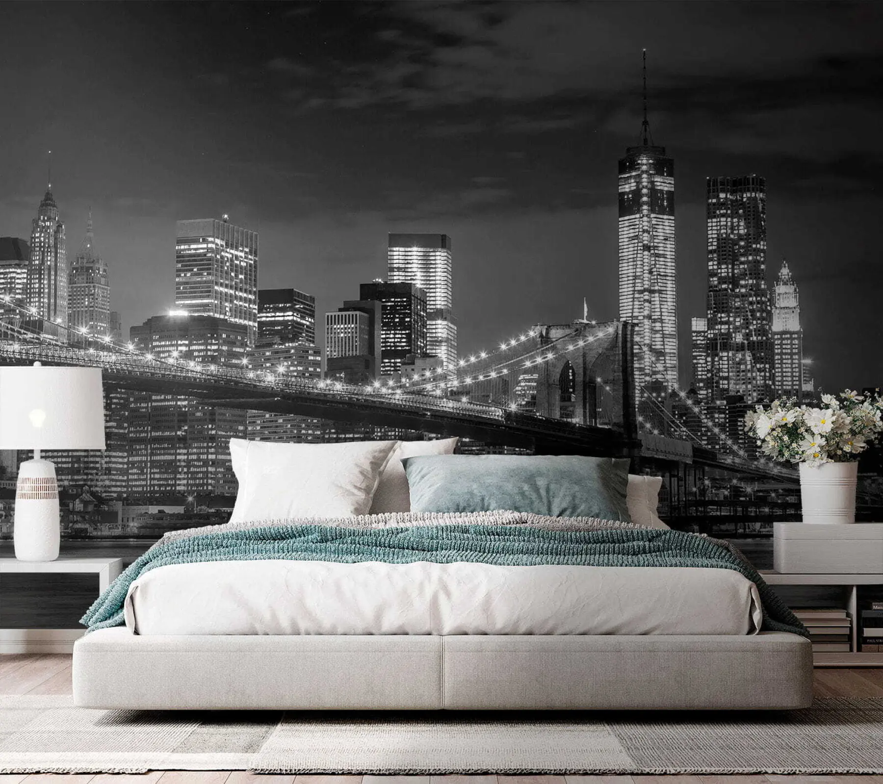 murales de pared Ciudad de noche u56428