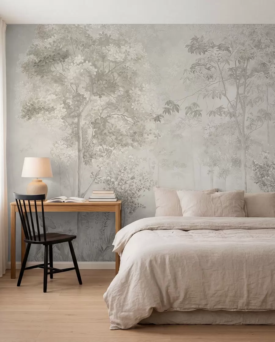murales de pared Boceto del bosque u78448