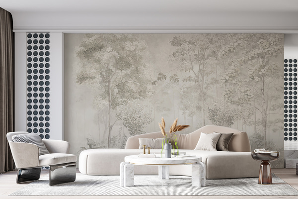 Papel tapiz Bosque encantador, Papel tapiz estilo Oriental, u78448 : Uwalls.mx