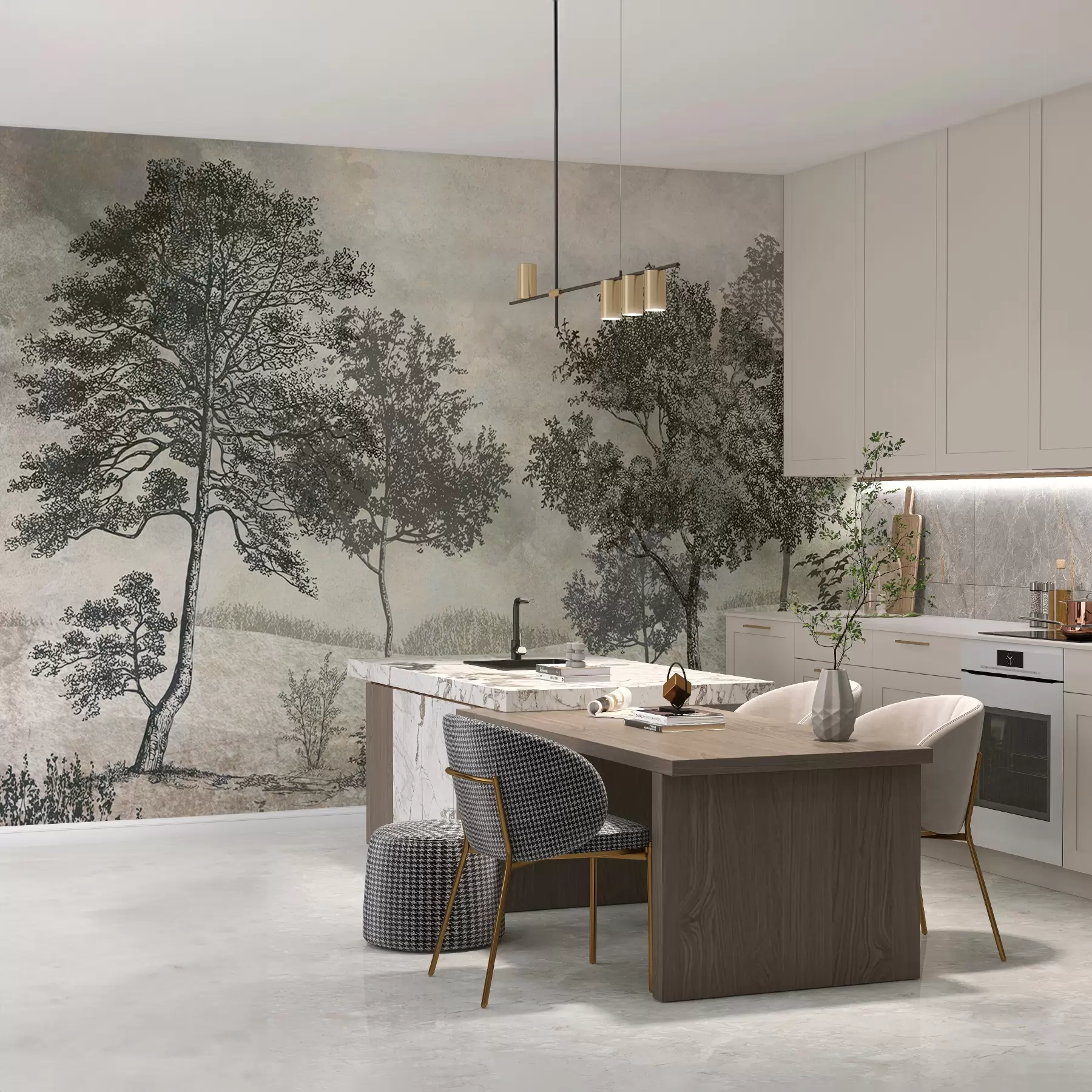 murales de pared árboles antiguos u80030