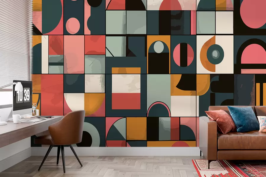 murales de pared Estilo Bahaus w01075