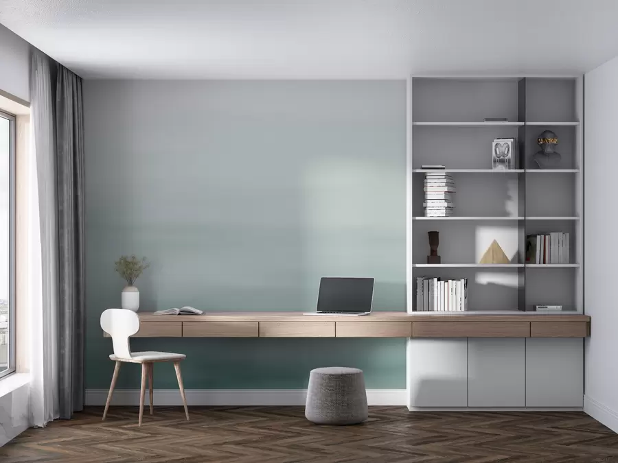 murales de pared Fondo azul ombre w01642v1