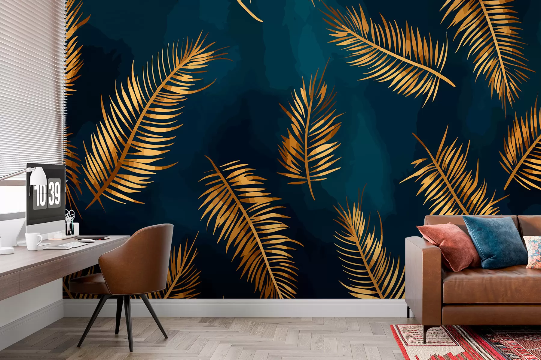 murales de pared Hojas pintadas w01743