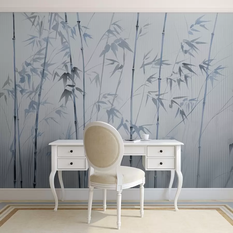 murales de pared Bambú acuarela w08390v1
