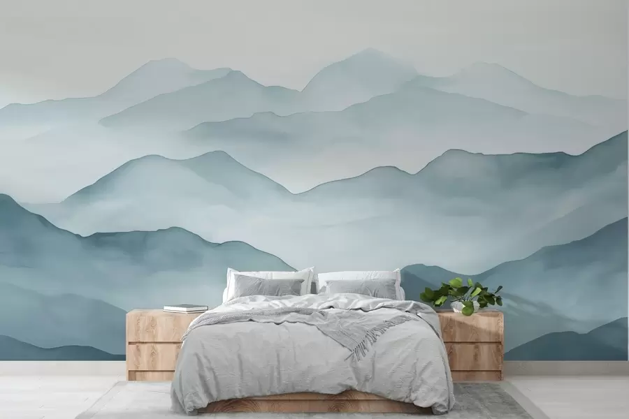 murales de pared Montañas abstractas w02078