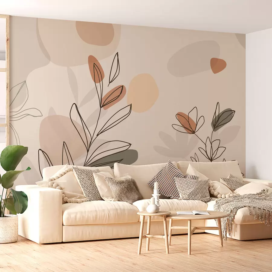 murales de pared Flores estilo boho w02103