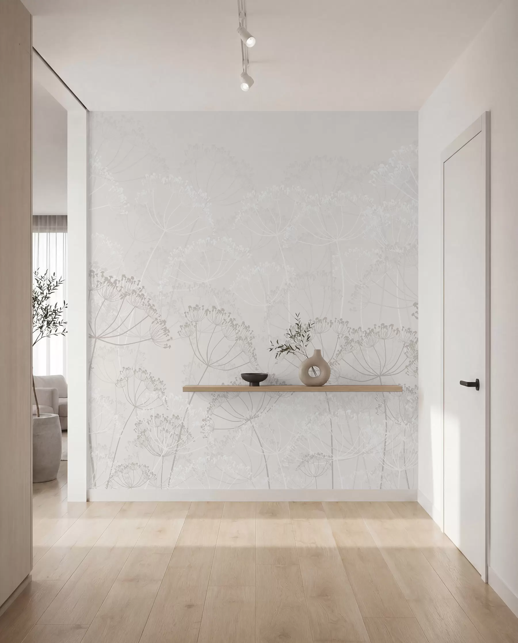 murales de pared Plantas frágiles minimalismo w02105v3