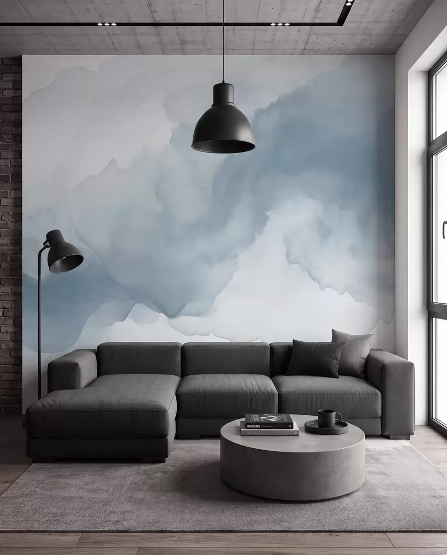 murales de pared Diluciones abstractas de pintura w02114v2