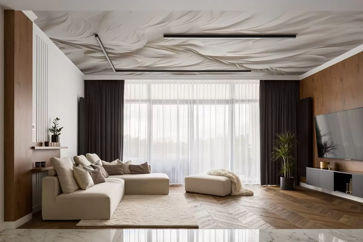 murales de pared Plumas voluminosas w02118