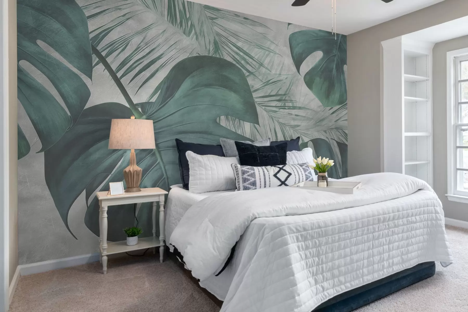 murales de pared Hojas tropicales w01888