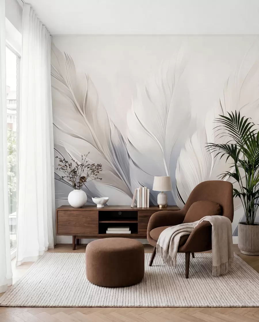 murales de pared Plumas ligeras w02213