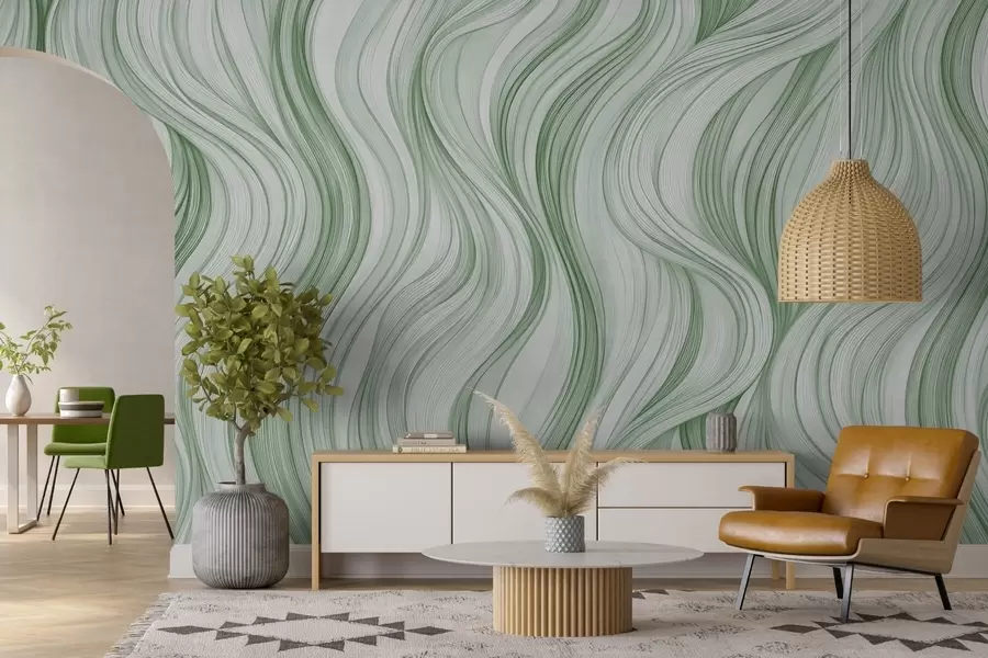 murales de pared Ondas verticales suaves w02505v3