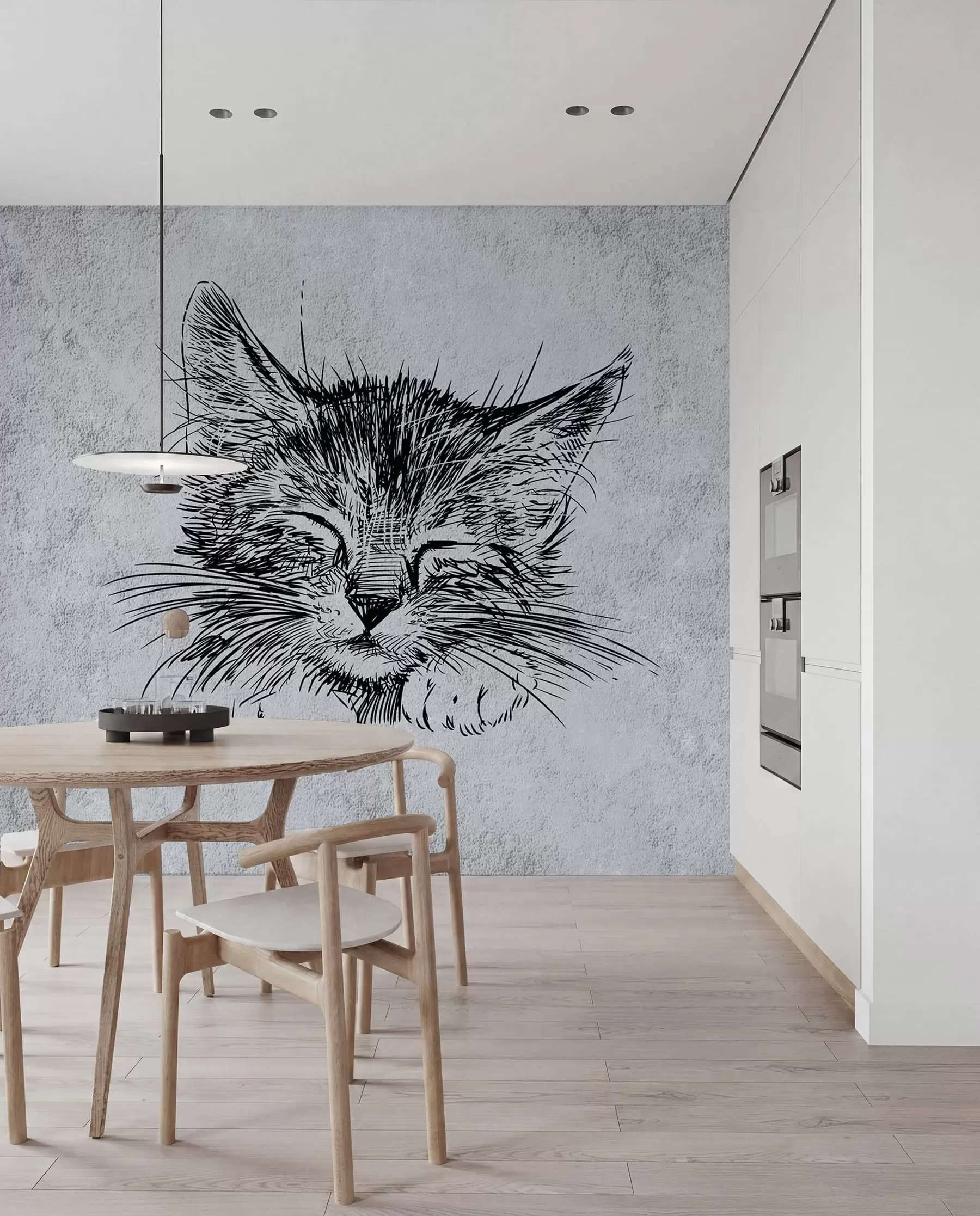 murales de pared Gato, felidae de carnívoros u43536