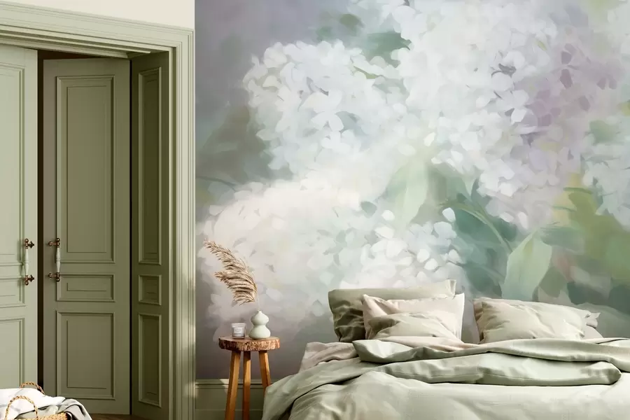 murales de pared Flores lilas w08540v1