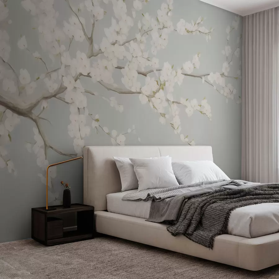 murales de pared Rama de cerezo en flor w08543v1