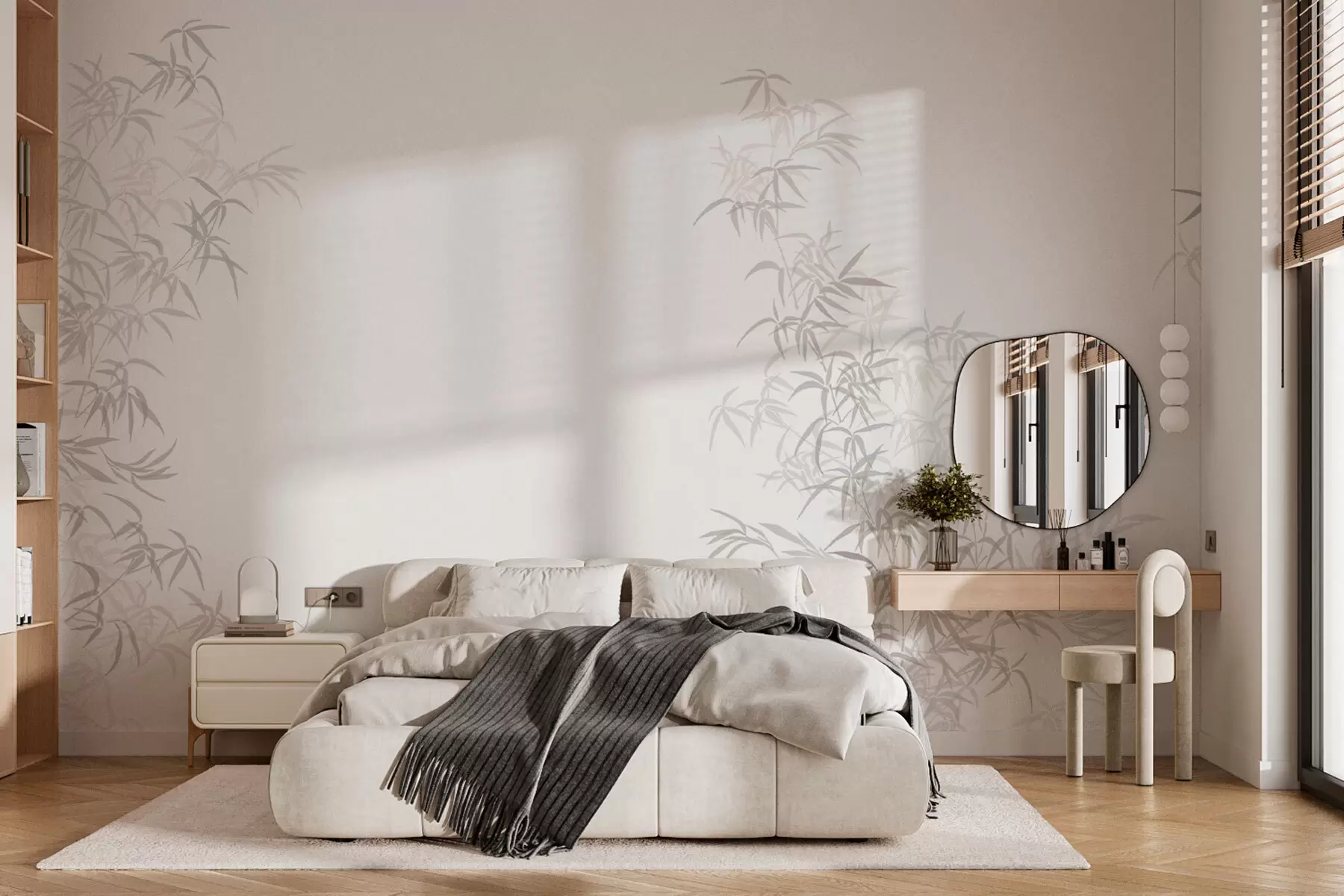 murales de pared Bambú minimalismo wabi-sabi w08555