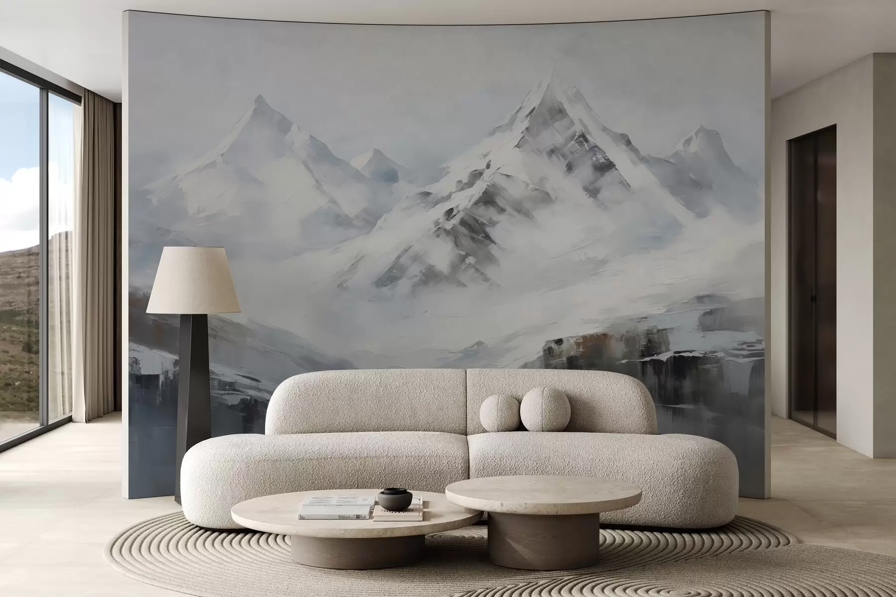 murales de pared Montañas estilizadas w02681