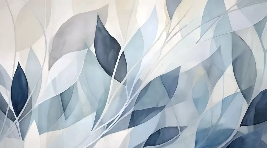 murales de pared Hojas abstractas w02701