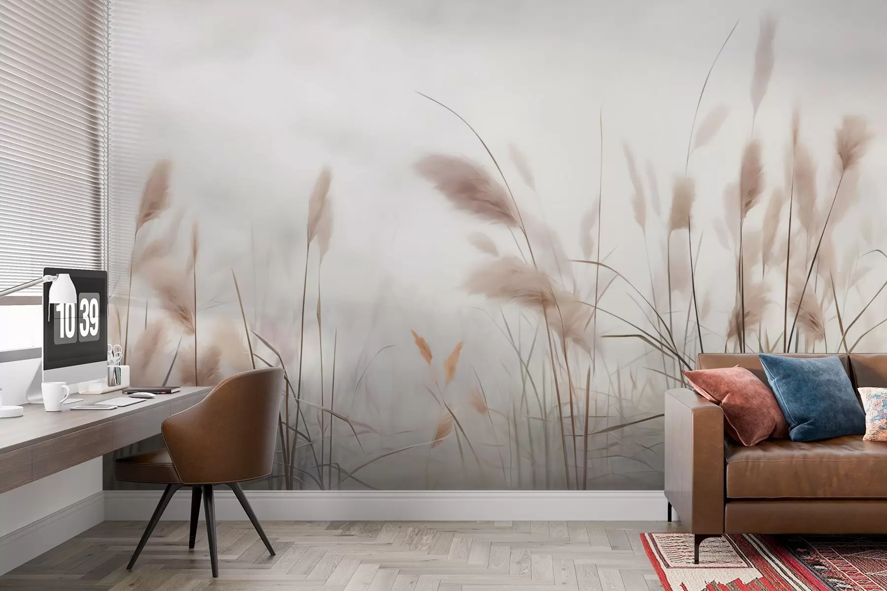 murales de pared Pintura imitación caña w02724