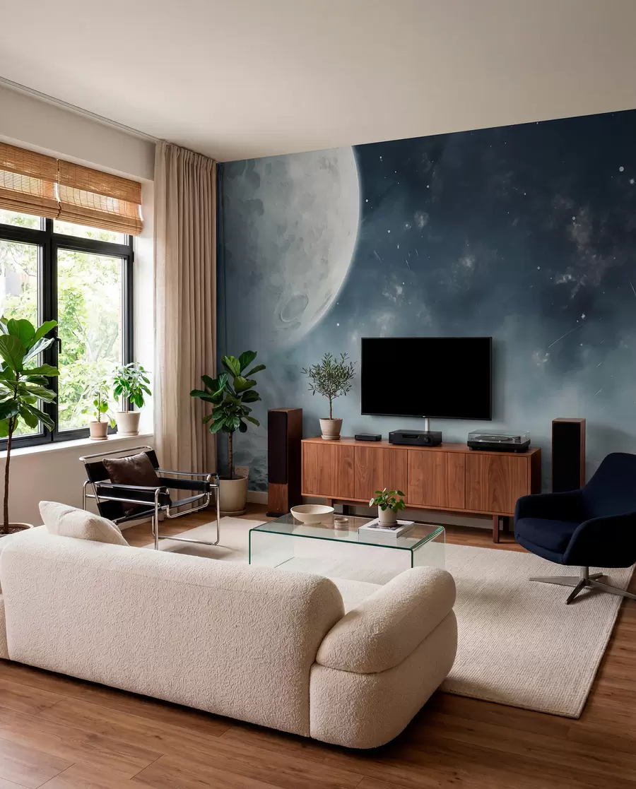 murales de pared Paisaje lunar abstracto w02797