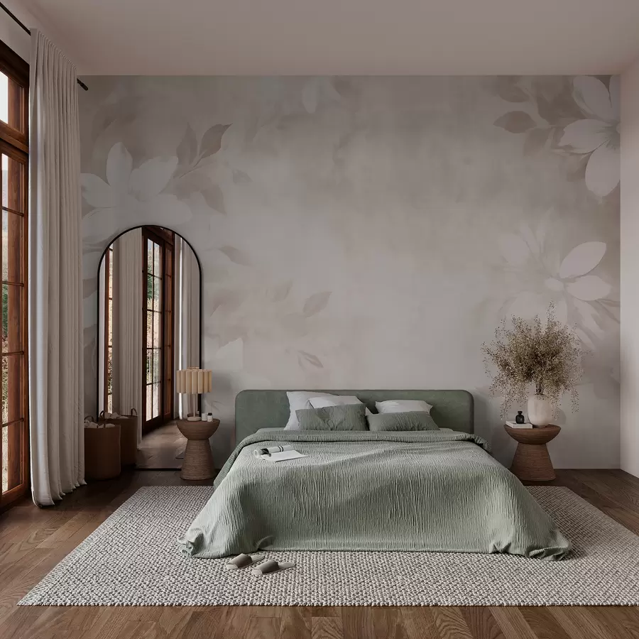 murales de pared Fondo floral delicado w02815