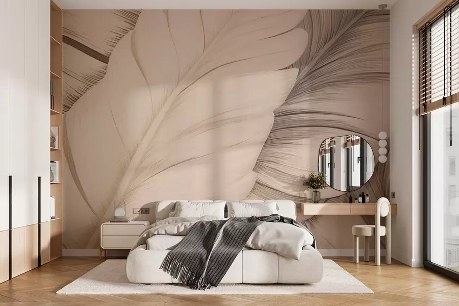 murales de pared Hojas grandes w02859