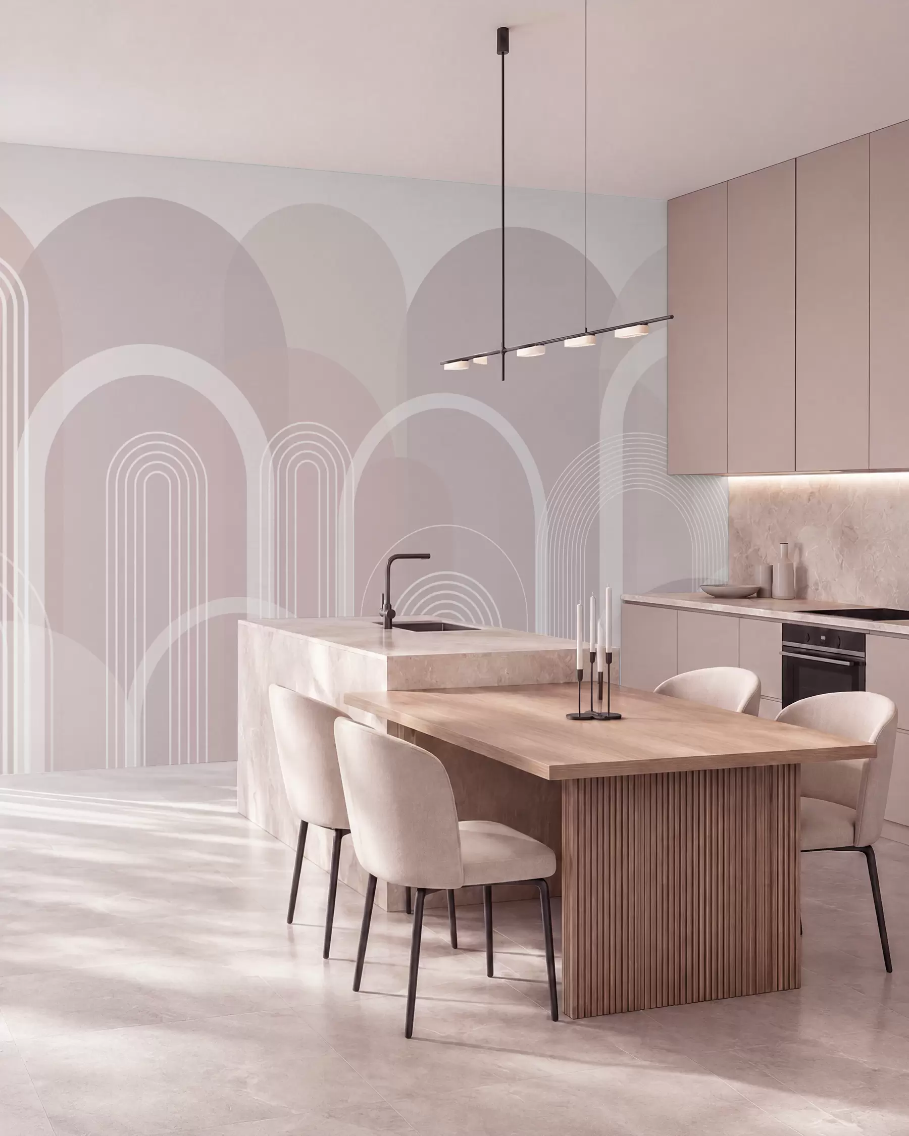 murales de pared Arcos geométricos boho w02935
