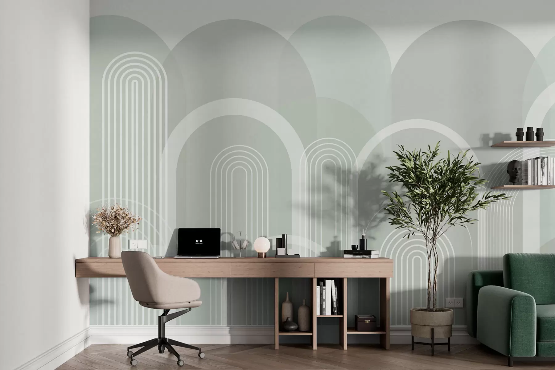 murales de pared Arcos geométricos boho w02935v3