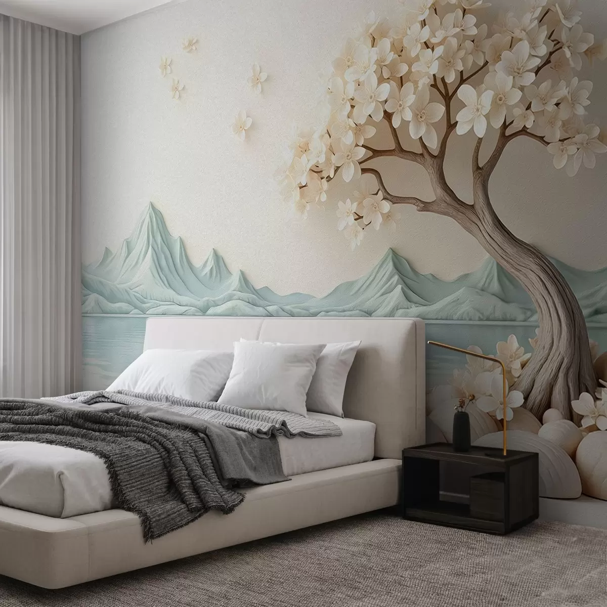 murales de pared Árbol pintado w02991