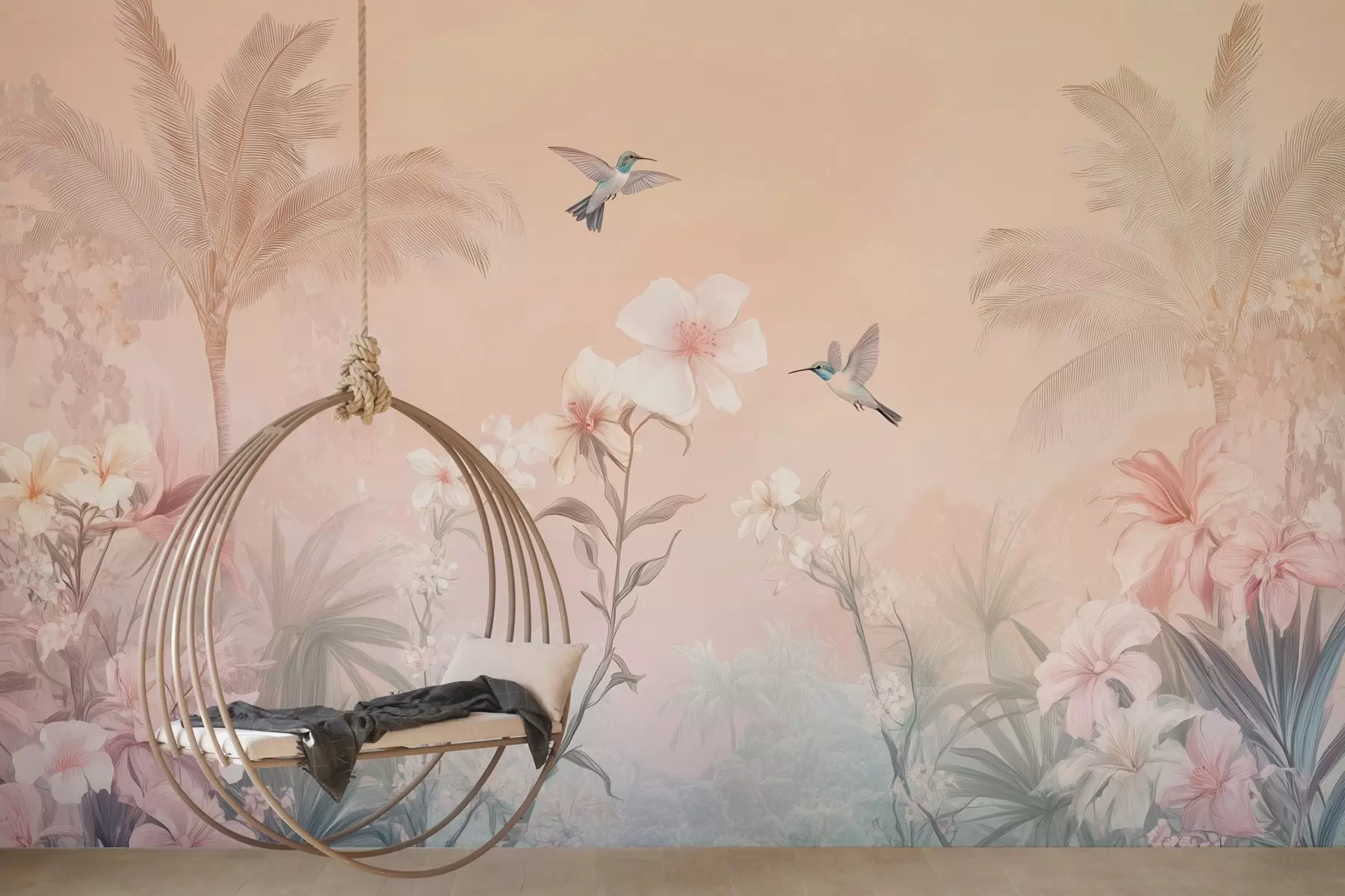 murales de pared un paraíso tropical con un calibre w03016